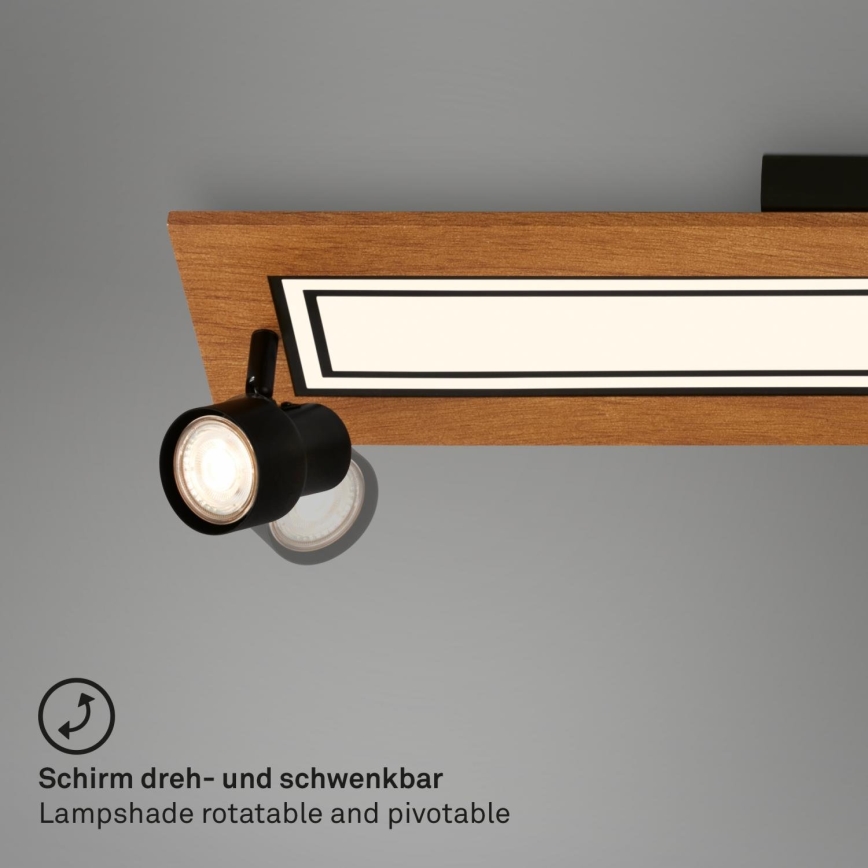 Brilo - LED-Deckenleuchte LED/24W/230V + 3xGU10/9W 3000K