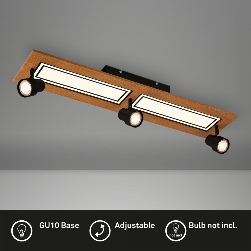 Brilo - LED-Deckenleuchte LED/24W/230V + 3xGU10/9W 3000K