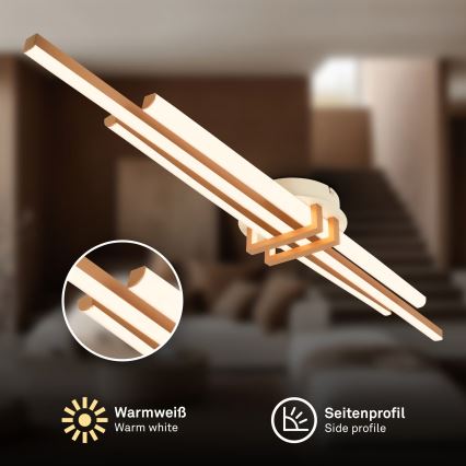 Brilo - LED Deckenleuchte TINKA LED/30W/230V 3000K kupferfarben