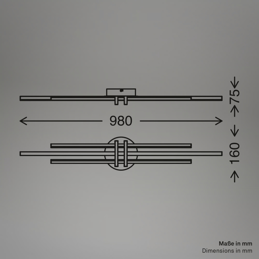 Brilo - LED Deckenleuchte TINKA LED/30W/230V 3000K kupferfarben