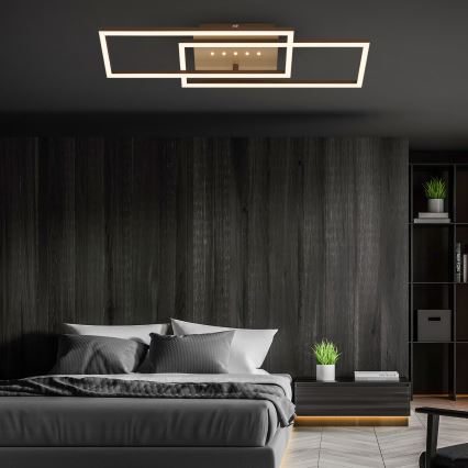 Brilo - LED dimmbare Deckenleuchte LED/30W/230V 3000K braun