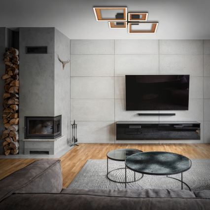 Brilo - LED dimmbare Deckenleuchte FRAME LED/38W/230V