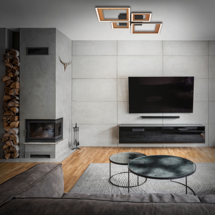 Brilo - LED dimmbare Deckenleuchte FRAME LED/38W/230V