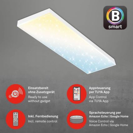 Brilo - LED Dimmbares Aufbaupanel FRAMELESS LED/28W/230V 3000-6500K Wi-Fi Tuya + Fernbedienung