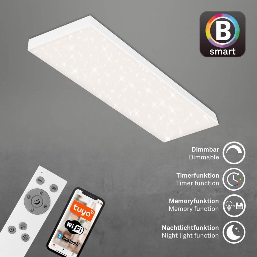 Brilo - LED Dimmbares Aufbaupanel FRAMELESS LED/28W/230V 3000-6500K Wi-Fi Tuya + Fernbedienung