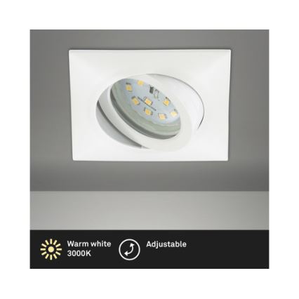 Brilo - LED-Einbauleuchte für Badezimmer LED/5W/230V IP23 weiß