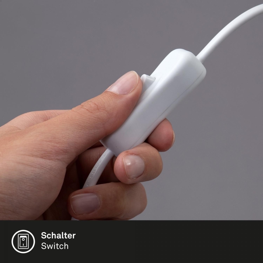 Brilo - LED Flexibel Tischleuchte mit Klemme TRASNA LED/7,5W/230V weiß