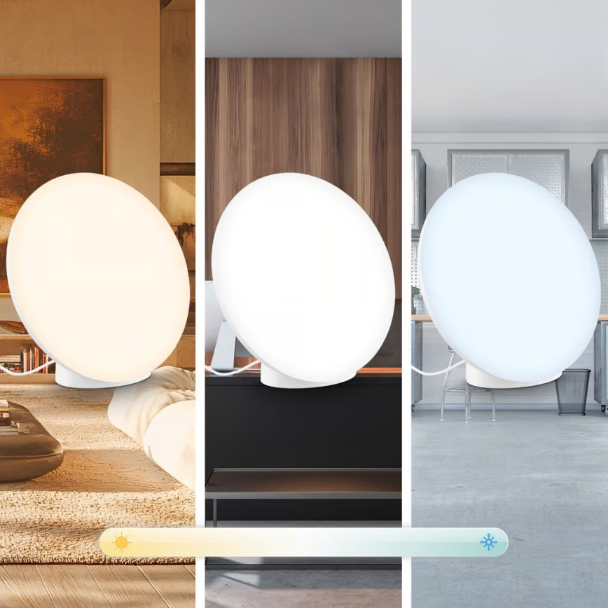 Brilo - dimmbare LED RGBIC-Tischlampe TARA LED/6W/230V 3000-6500K weiß + Fernbedienung