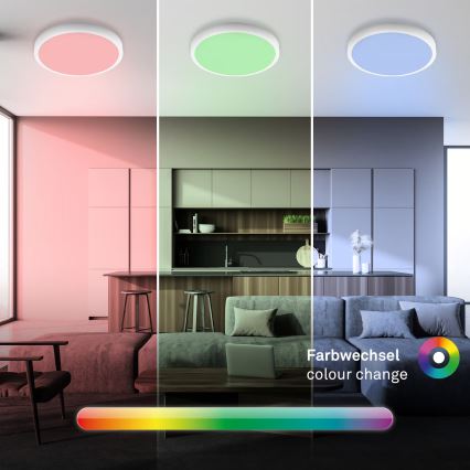 Brilo - dimmbare LED RGBW-Deckenleuchte LED/20W/230V 2200-6500K Wi-Fi Tuya Ø 27 cm