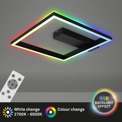 Brilo - LED RGBW dimmbare Deckenleuchte FRAME LED/18W/230V 2700-6500K + Fernbedienung