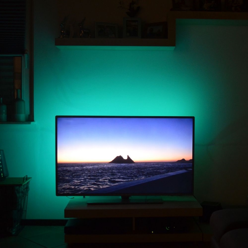 Brilo - LED RGBW dimmbarer Streifen für TV 3m LED/2,5W/USB + Fernbedienung