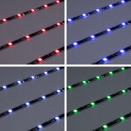 Brilo - LED RGBW dimmbarer Streifen für TV 3m LED/2,5W/USB + Fernbedienung