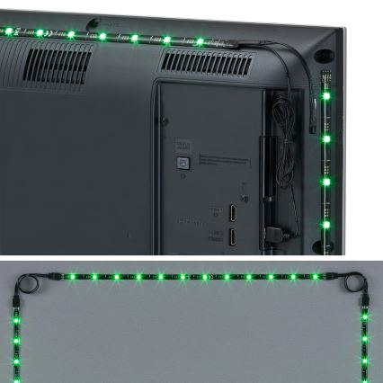 Brilo - LED RGBW dimmbarer Streifen für TV 3m LED/2,5W/USB + Fernbedienung