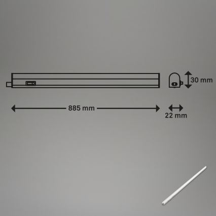 Brilo - LED-Unterbauleuchte LED/10W/230V 4000K 87,3 cm