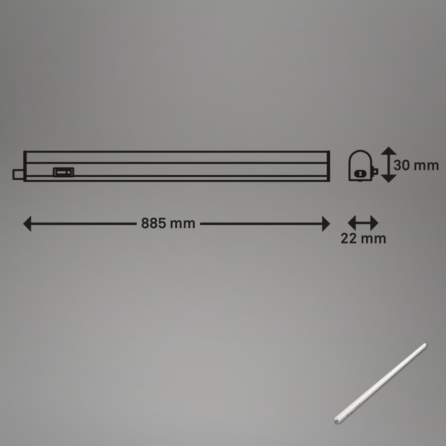 Brilo - LED-Unterbauleuchte LED/10W/230V 4000K 87,3 cm