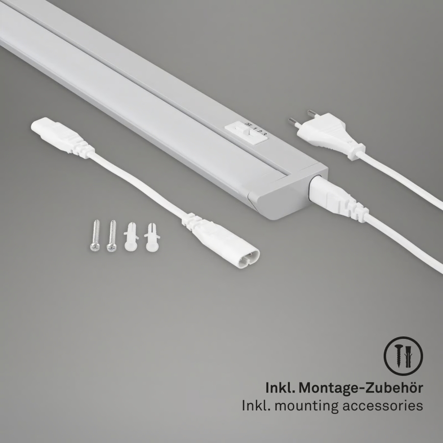 Brilo - LED-Unterbauleuchte LED/6W/230V 2700/4000/6500K 54,5 cm silber