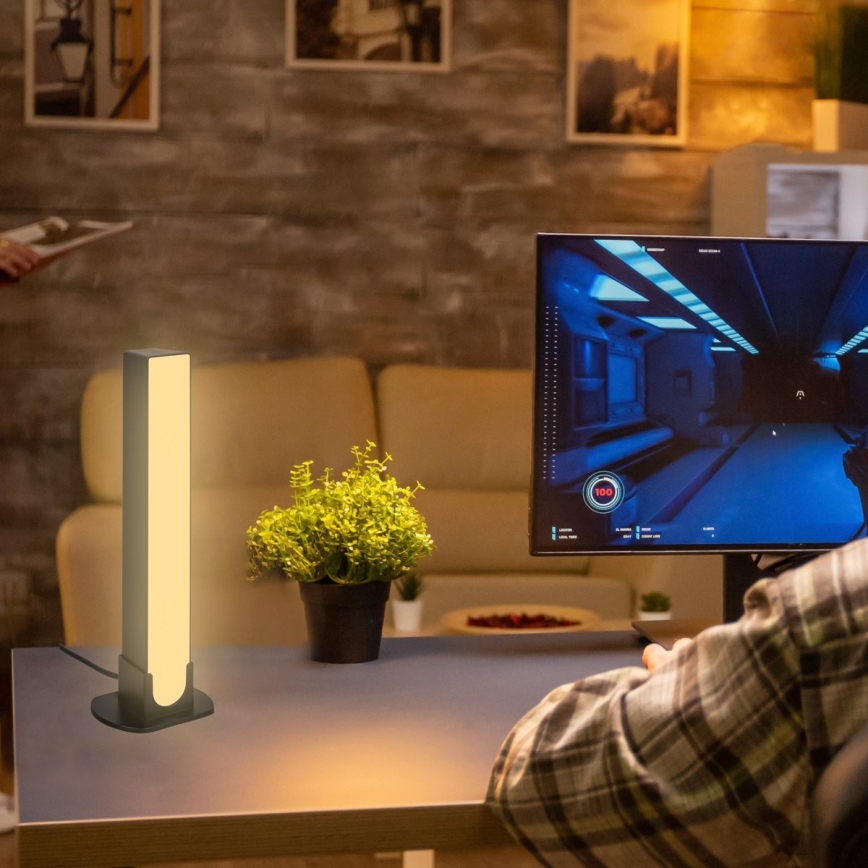 Brilo - SET 2x Dimmbare LED-RGBIC-Tischleuchte LED/12W/230V 3000-6500K Wi-Fi Tuya