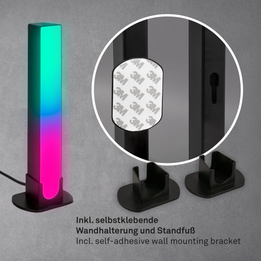 Brilo - SET 2x Dimmbare LED-RGBIC-Tischleuchte LED/12W/230V 3000-6500K Wi-Fi Tuya