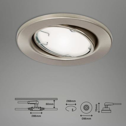 Brilo - SET 3x LED RGBW Dimmbare Badezimmerleuchte 1xGU10/4,9W/230V 2700-6500K Wi-Fi Tuya IP23 + Fernbedienung