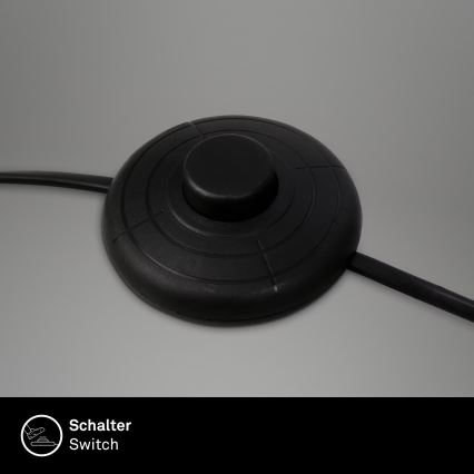 Brilo - Stehleuchte 1xE27/10W/230V schwarz