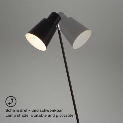 Brilo - Stehleuchte 1xE27/10W/230V schwarz