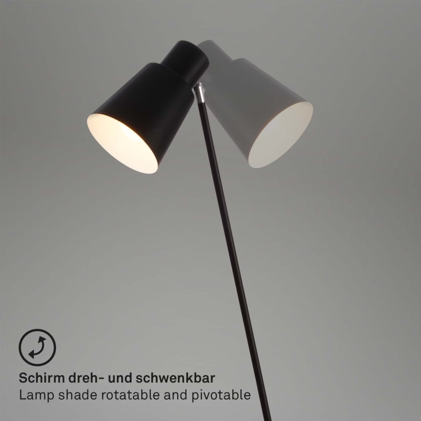 Brilo - Stehleuchte 1xE27/10W/230V schwarz