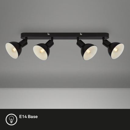 Brilo - Strahler RETRO 4xE14/25W/230V schwarz