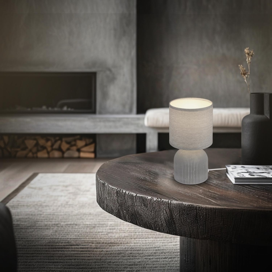 Brilo - Tischlampe INO 1xE14/10W/230V grau