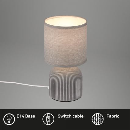 Brilo - Tischlampe INO 1xE14/10W/230V grau