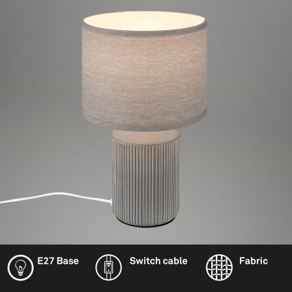 Brilo - Tischlampe INO 1xE14/10W/230V grau