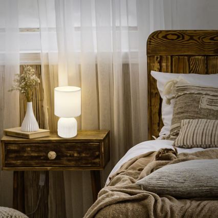 Brilo - Tischlampe INO 1xE14/10W/230V weiß