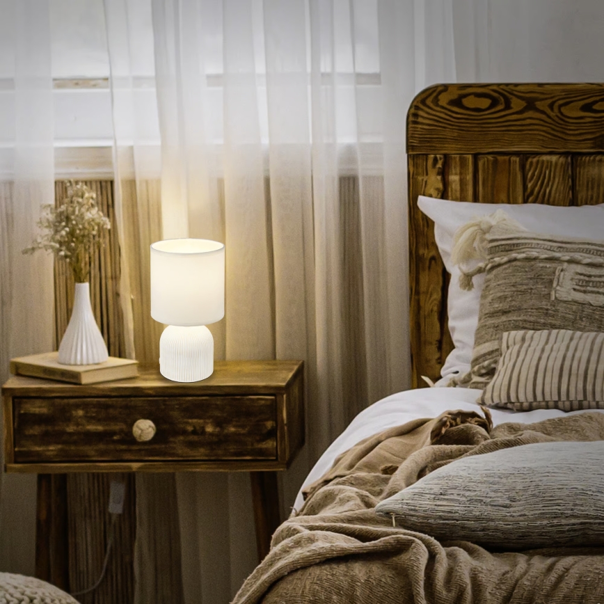 Brilo - Tischlampe INO 1xE14/10W/230V weiß