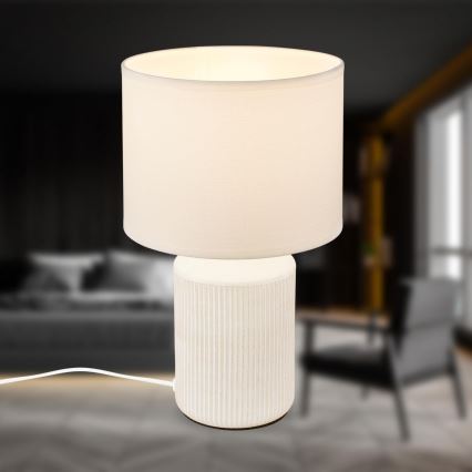 Brilo - Tischlampe INO 1xE14/10W/230V weiß