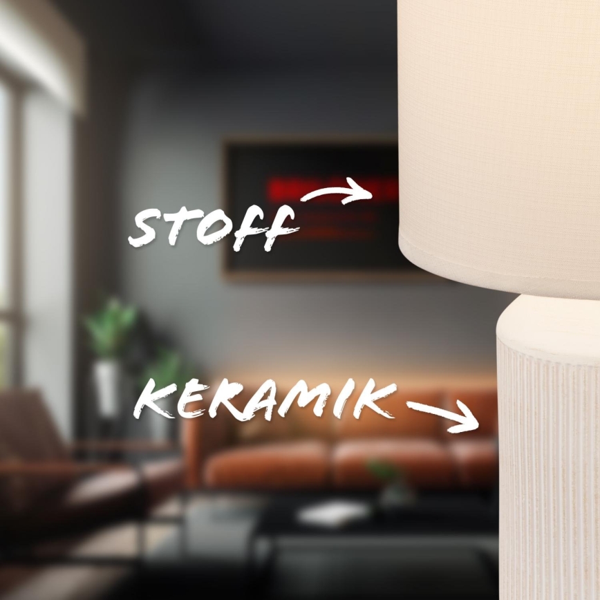 Brilo - Tischlampe INO 1xE14/10W/230V weiß