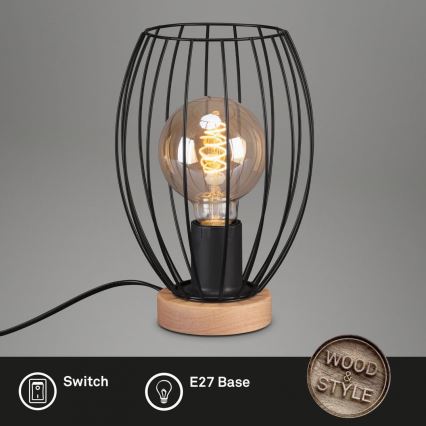 Brilo - Tischleuchte WAKTU 1xE27/25W/230V Gummibaum