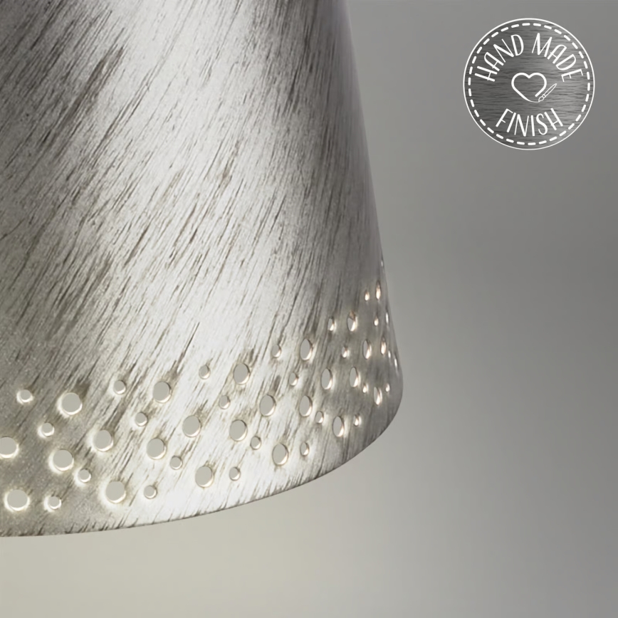 Brilo - KIKI LED-Außen-Tischlampe, dimmbar, wiederaufladbar mit Touch-Bedienung, LED/2,6W/5V, IP44, 2600 mAh, silber