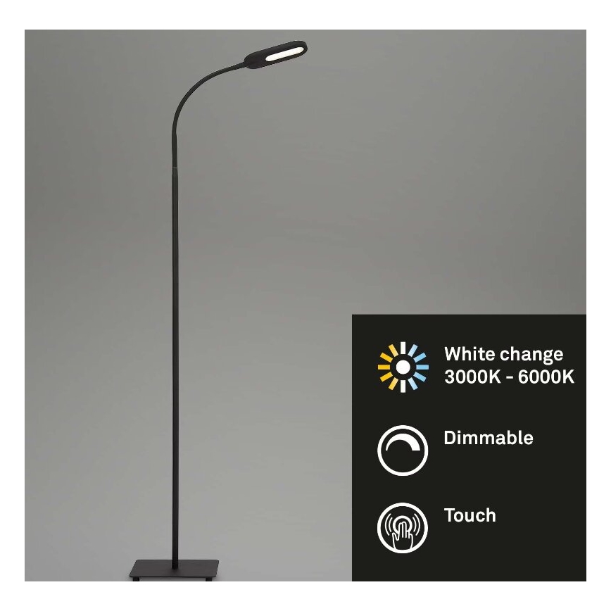 Briloner 1297-015 - Dimmbare, flexible LED-Stehleuchte LED/6,6W/230V 3000K/4000K/6000K