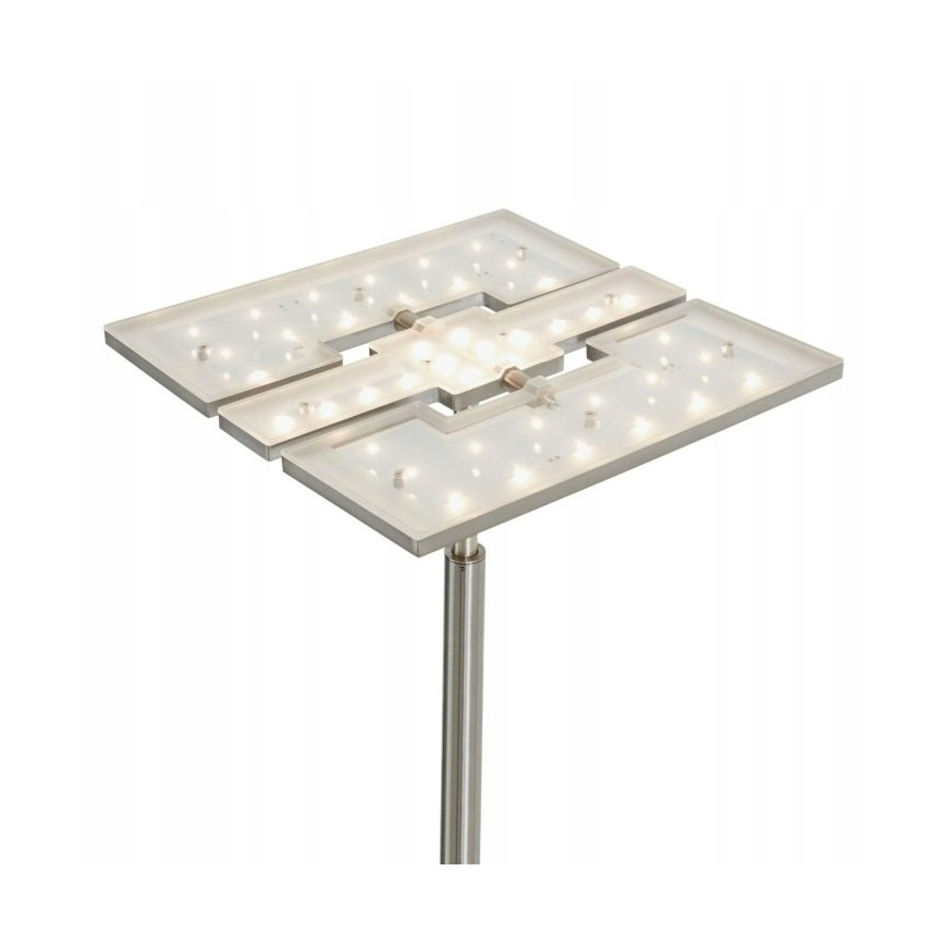 Briloner 1328-022 - dimmbare LED-Stehleuchte LED/21W/230V + LED/3,5W mattchrom