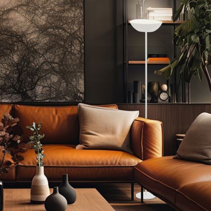 Briloner 1500016 - LED-dimmbare Stehleuchte ESTATE LED/8W/5V 4000 mAh weiß