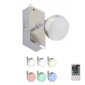 Briloner 2040-012 - LED RGB dimmbarer Einbaustrahler LED/3,3W/230V + Fernbedienung