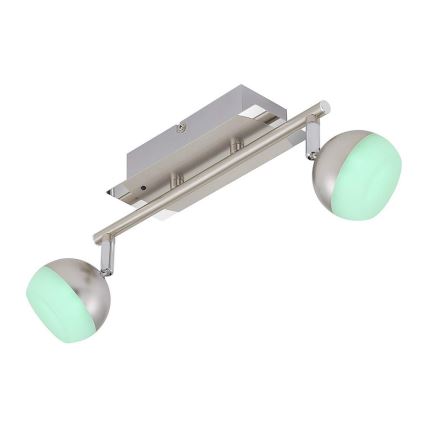 Briloner 2040-022 - LED RGB dimmbare Einbauleuchte 2xLED/3,3W/230V + Fernbedienung