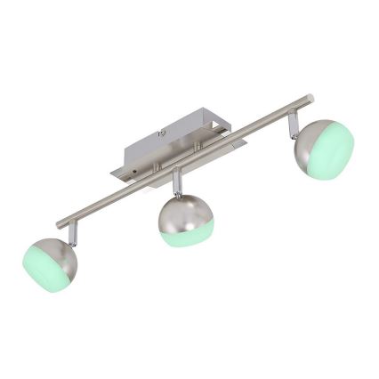 Briloner 2040-032 - LED RGB dimmbare Einbauleuchte 3xLED/3,3W/230V mit Fernbedienung