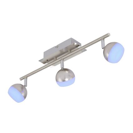 Briloner 2040-032 - LED RGB dimmbare Einbauleuchte 3xLED/3,3W/230V mit Fernbedienung