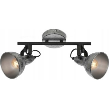 Briloner 2049-024 - Strahler RETRO 2xE14/40W/230V grau