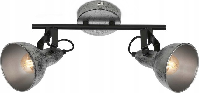 Briloner 2049-024 - Strahler RETRO 2xE14/40W/230V grau