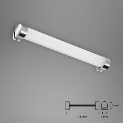 Briloner 2059-018 - LED-Badezimmer-Spiegelbeleuchtung SPLASH LED/8W/230V IP44