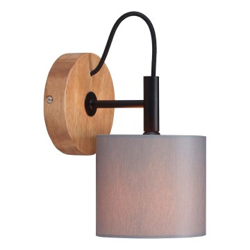 Briloner 2075-014 - Wandleuchte RHON 1xE14/25W/230V Gummibaumholz