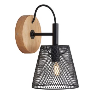 Briloner 2077-015 - Wandleuchte WOOD & STYLE 1xE14/25W/230V Gummibaum