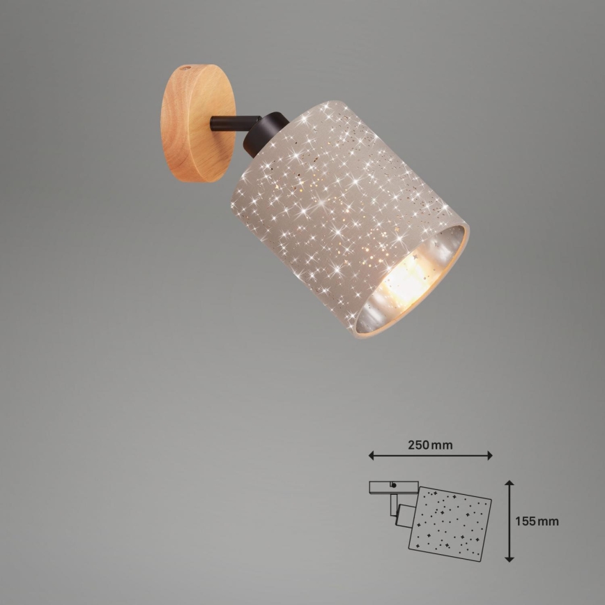 Briloner 2078-011 - Wandstrahler SPOTLIGHT 1xE27/25W/230V beige