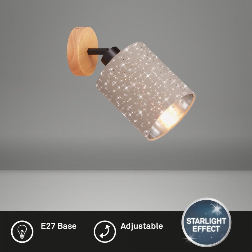 Briloner 2078-011 - Wandstrahler SPOTLIGHT 1xE27/25W/230V beige